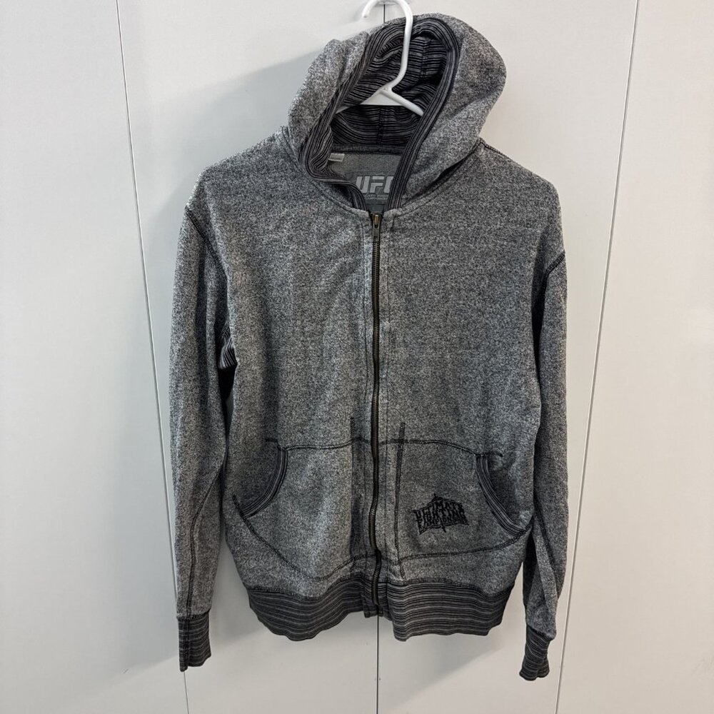 Women's UFC Zip up Hoodie‎ , Black And Gray Large Ultimate Fighting Championship